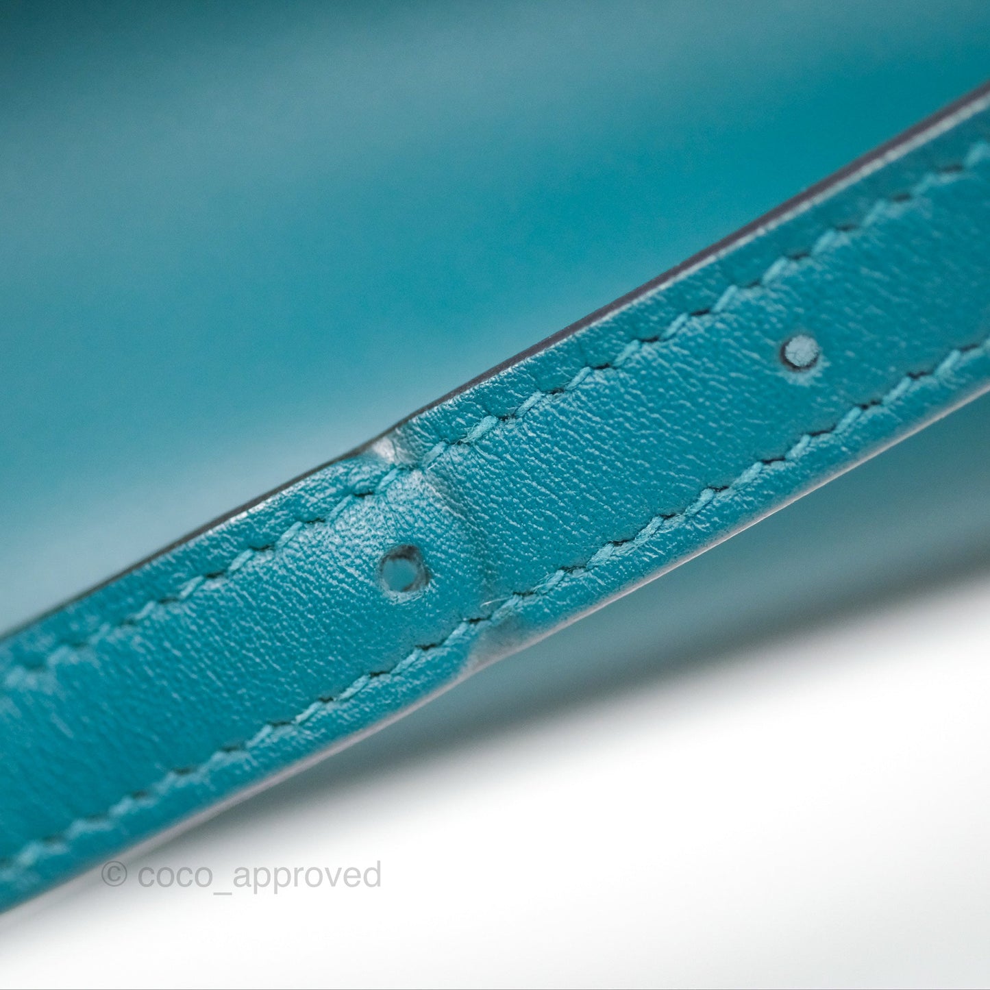 Hermès 24/24 21 Mini Vert Bosphore Evercolor Swift Palladium Hardware