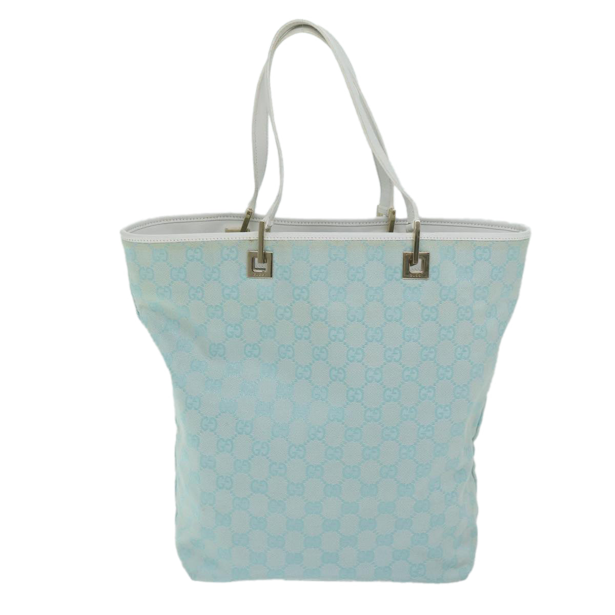 GUCCI GG Canvas Tote Bag Light Blue 002 1098  63751