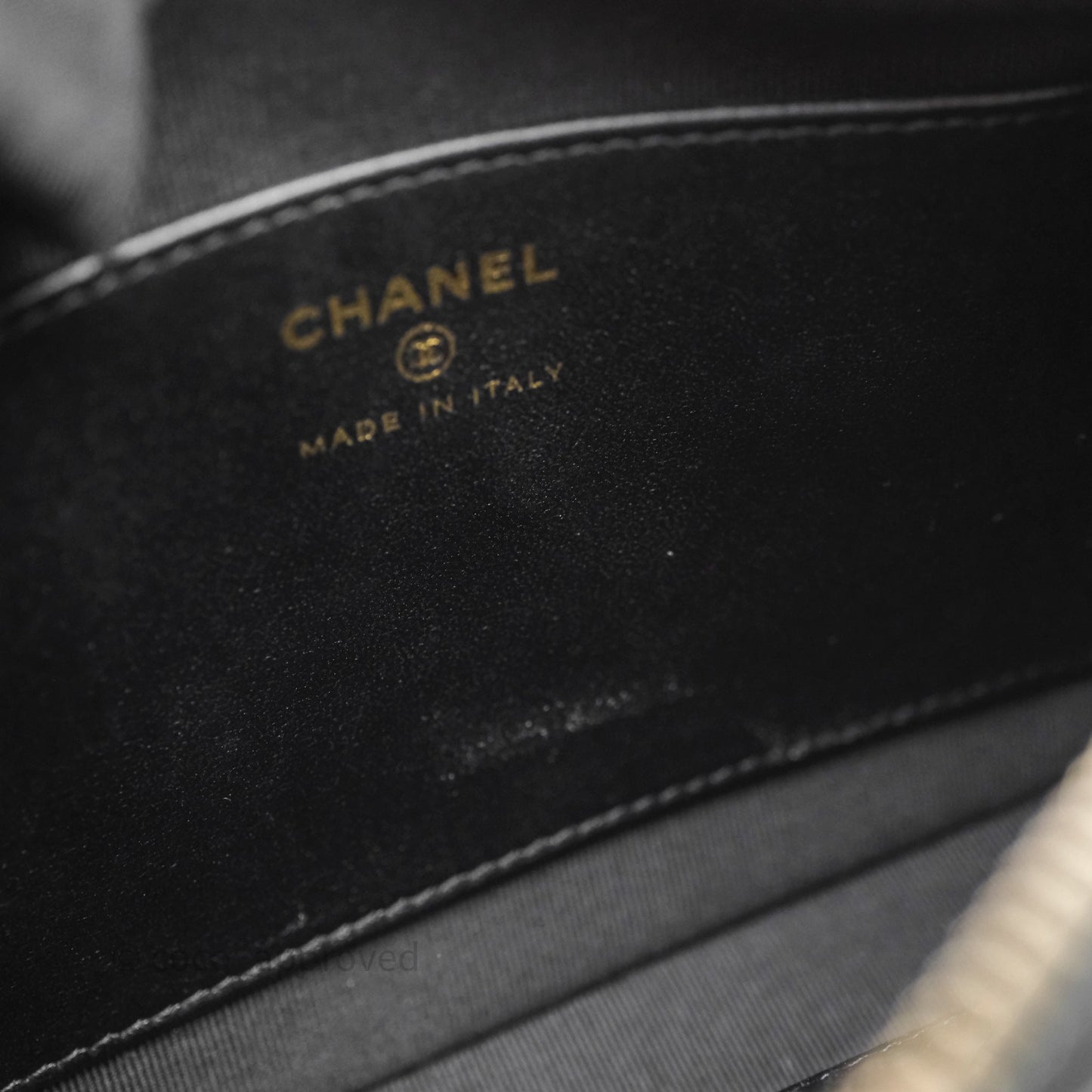 Chanel Camera Bag Black Lambskin Gold Hardware 25C
