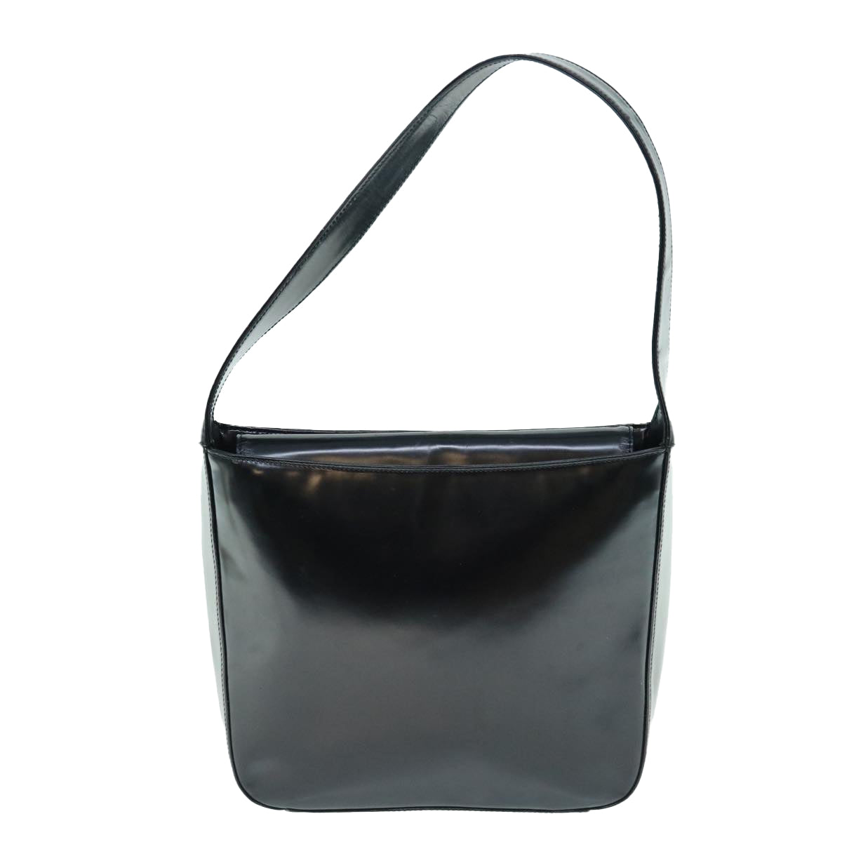 GUCCI Interlocking Shoulder Bag Patent leather Black 000 0506  63764