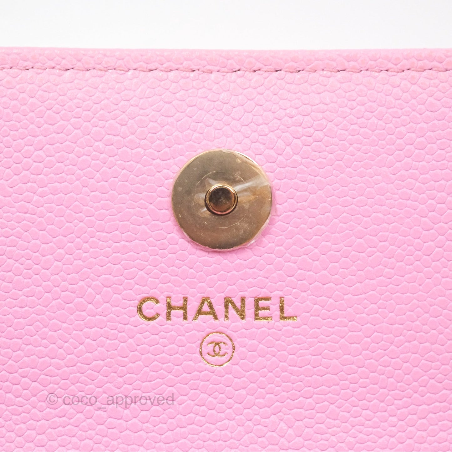 Chanel Business Affinity Clutch With Chain Pink Caviar Gold Hardware