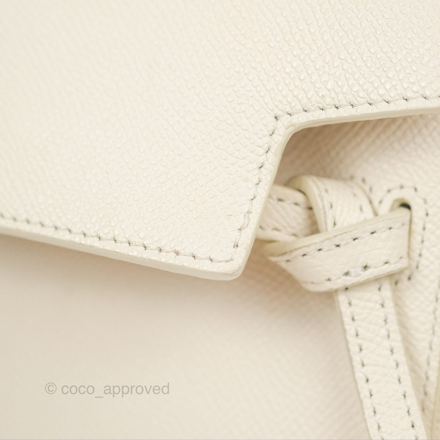 Celine Pico Belt Bag White Grained Calfskin Gold Hardware