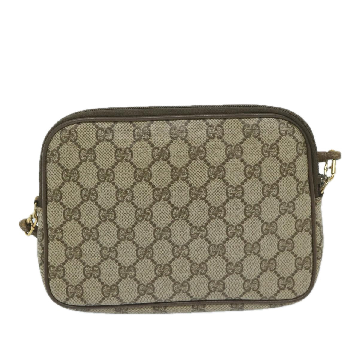 GUCCI GG Supreme Shoulder Bag PVC Leather Beige 56 02 068  63794