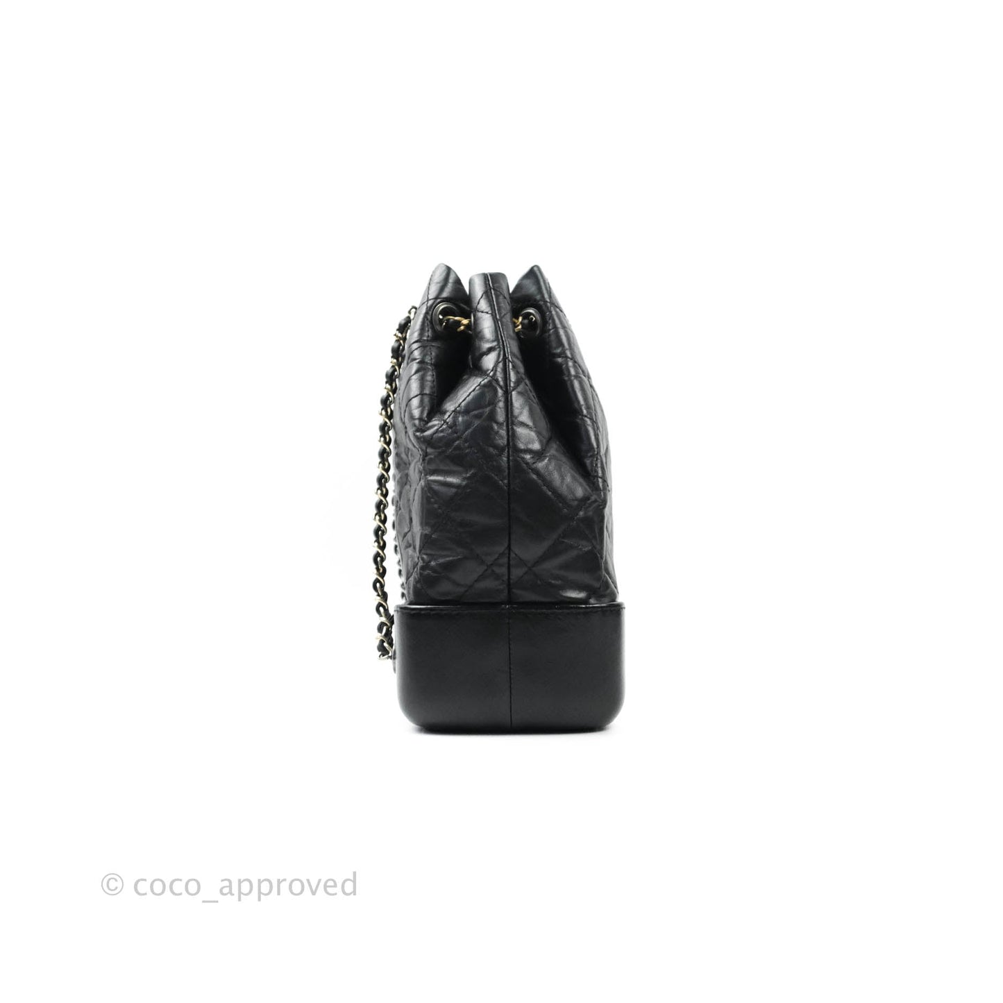 Chanel Small Gabrielle Backpack Black Aged Calfskin