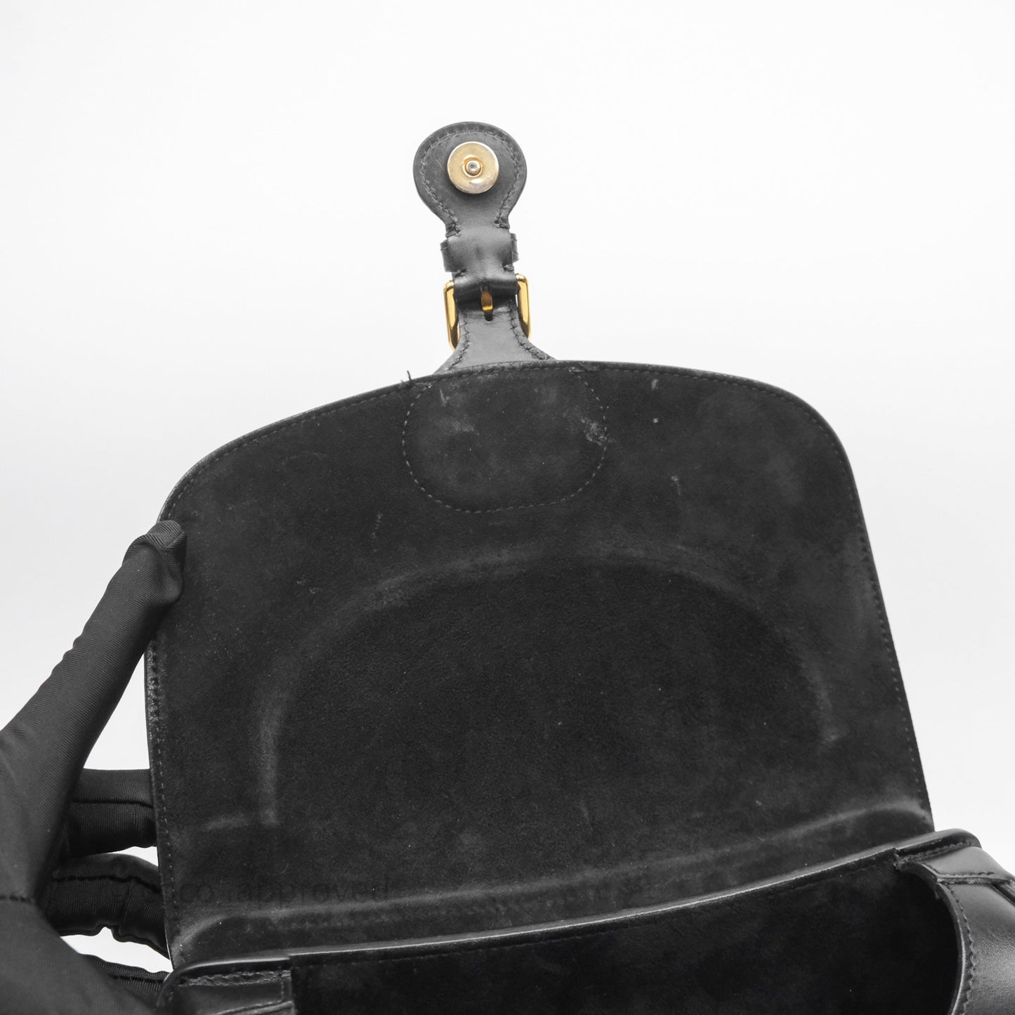 Christian Dior Medium Bobby Flap Black Box Calfskin
