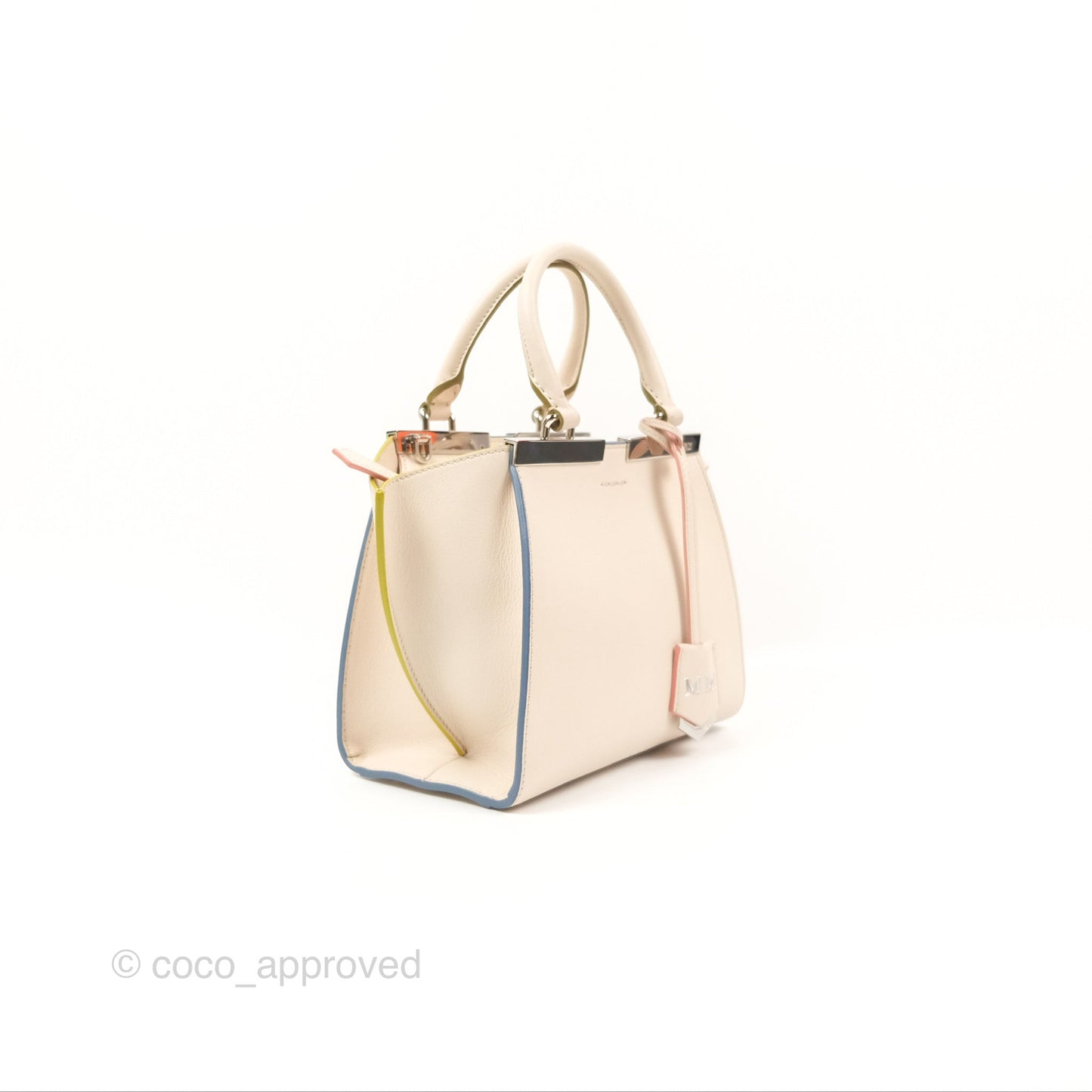 Fendi Petite 3Jours Bag Light Grey Calfskin