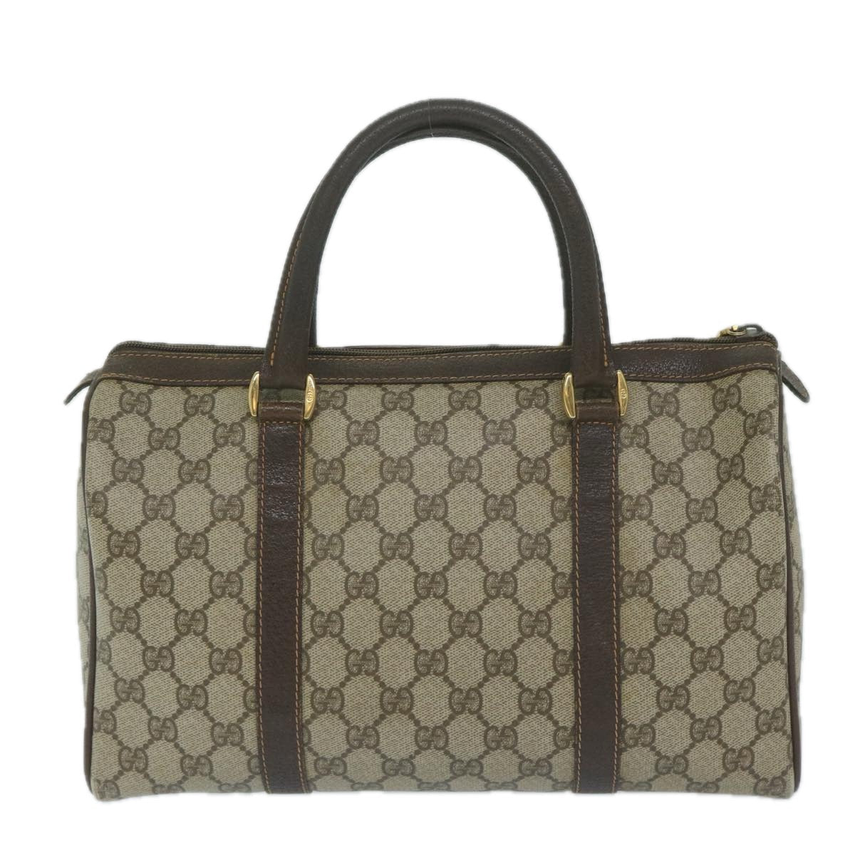 GUCCI GG Supreme Web Sherry Line Boston Bag Beige Red Green  63804