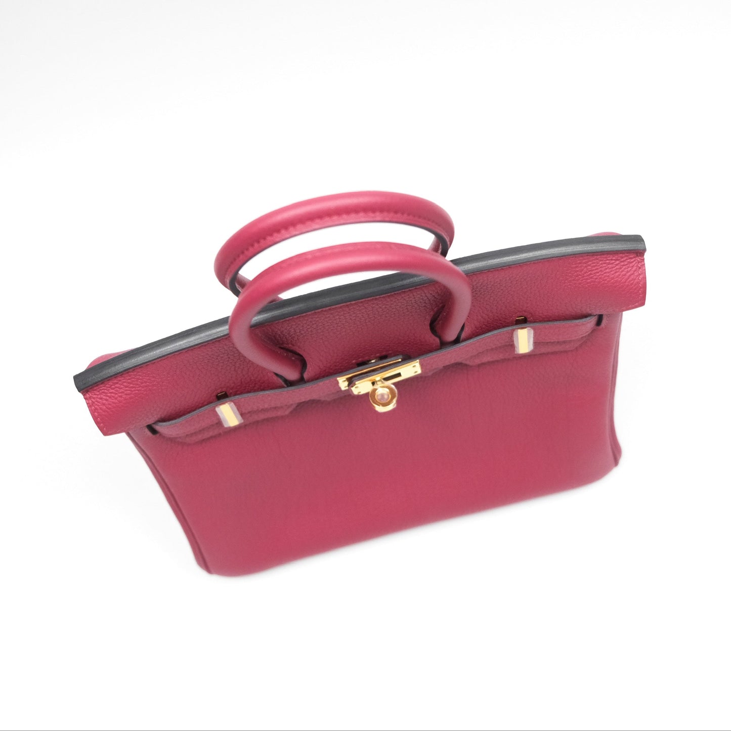 Hermès Birkin 25 Retourne Rouge Grenat K1 Togo Gold Hardware