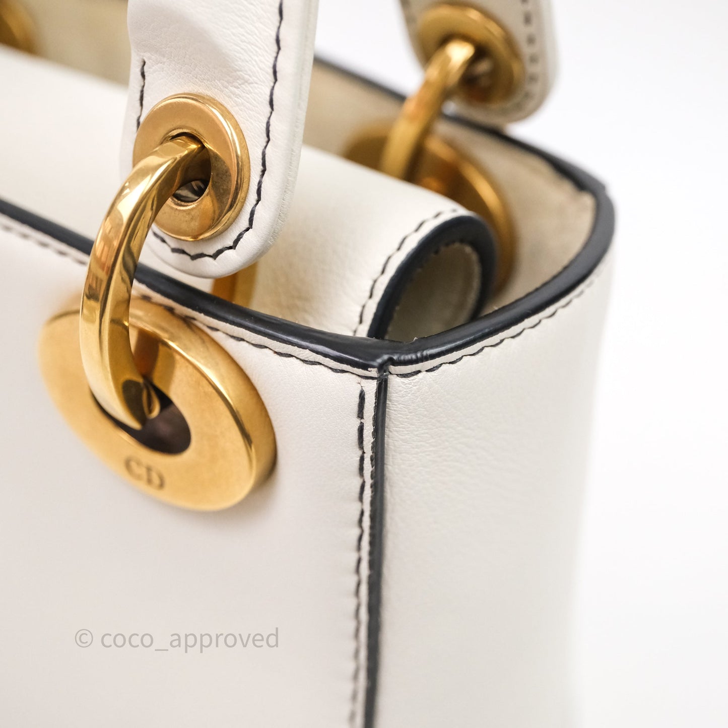 Christian Dior Mini Lady Dior Niki De Saint Phalle Calfskin White