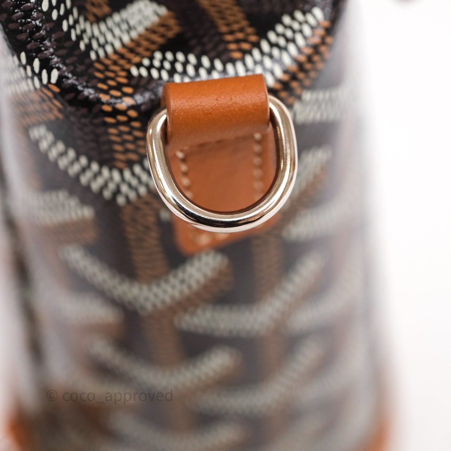 Goyard Mini Alpin Backpack Black/ Tan  Goyardine Calfskin