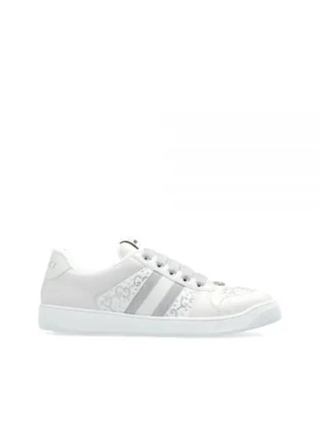 Luxury Gucci Trending 2025 Screener Leather Low Top Sneakers Light Grey