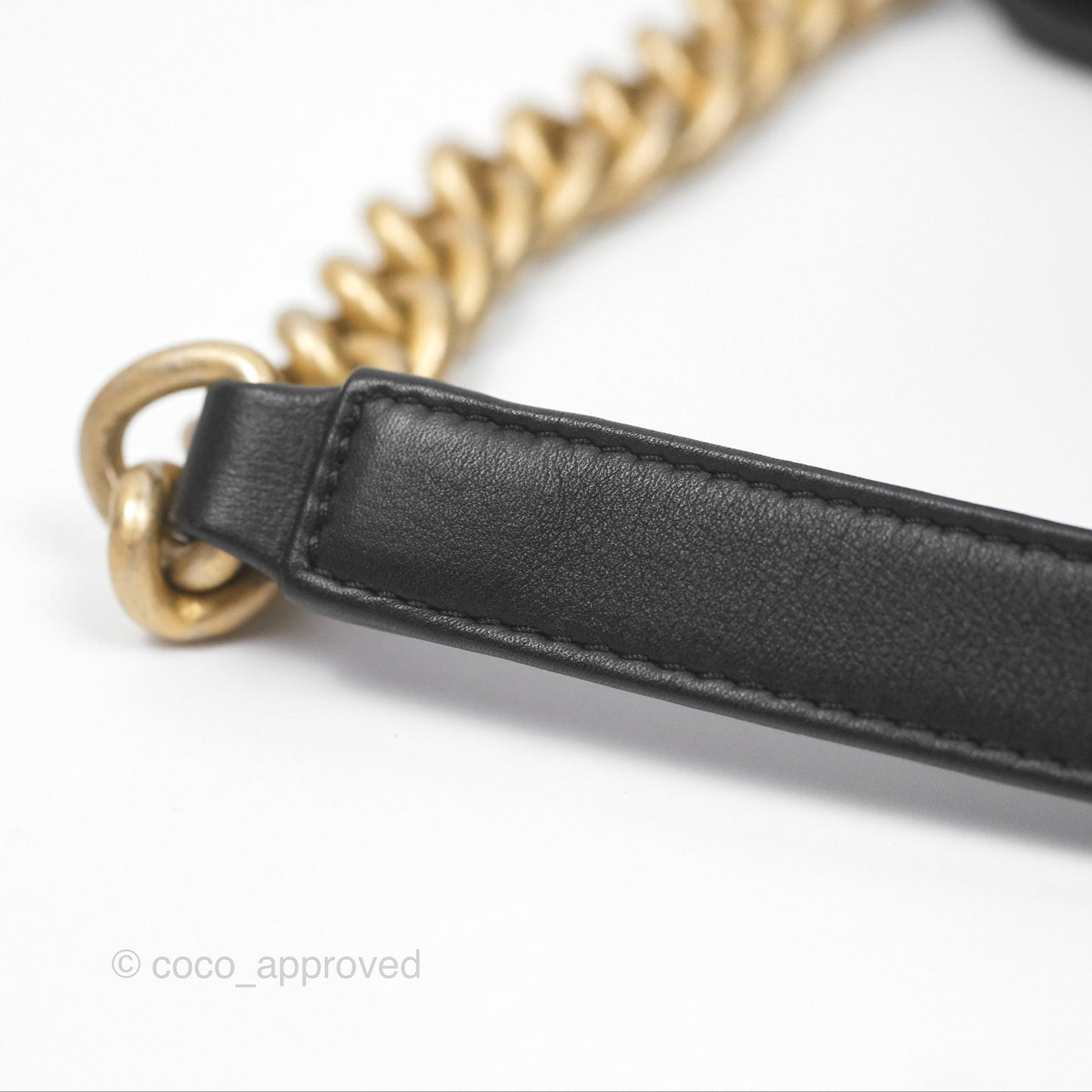 Chanel Small Boy Black Lambskin Aged Gold Hardware