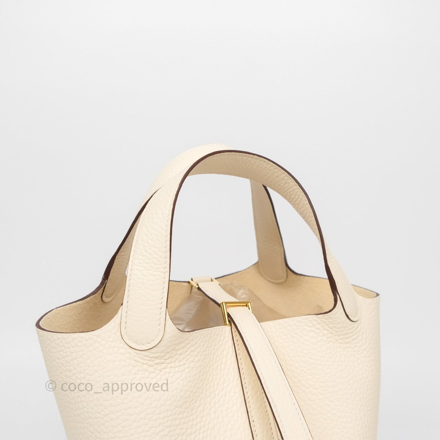 Hermès Picotin Lock 18 Nata I2 Clemence Gold Hardware