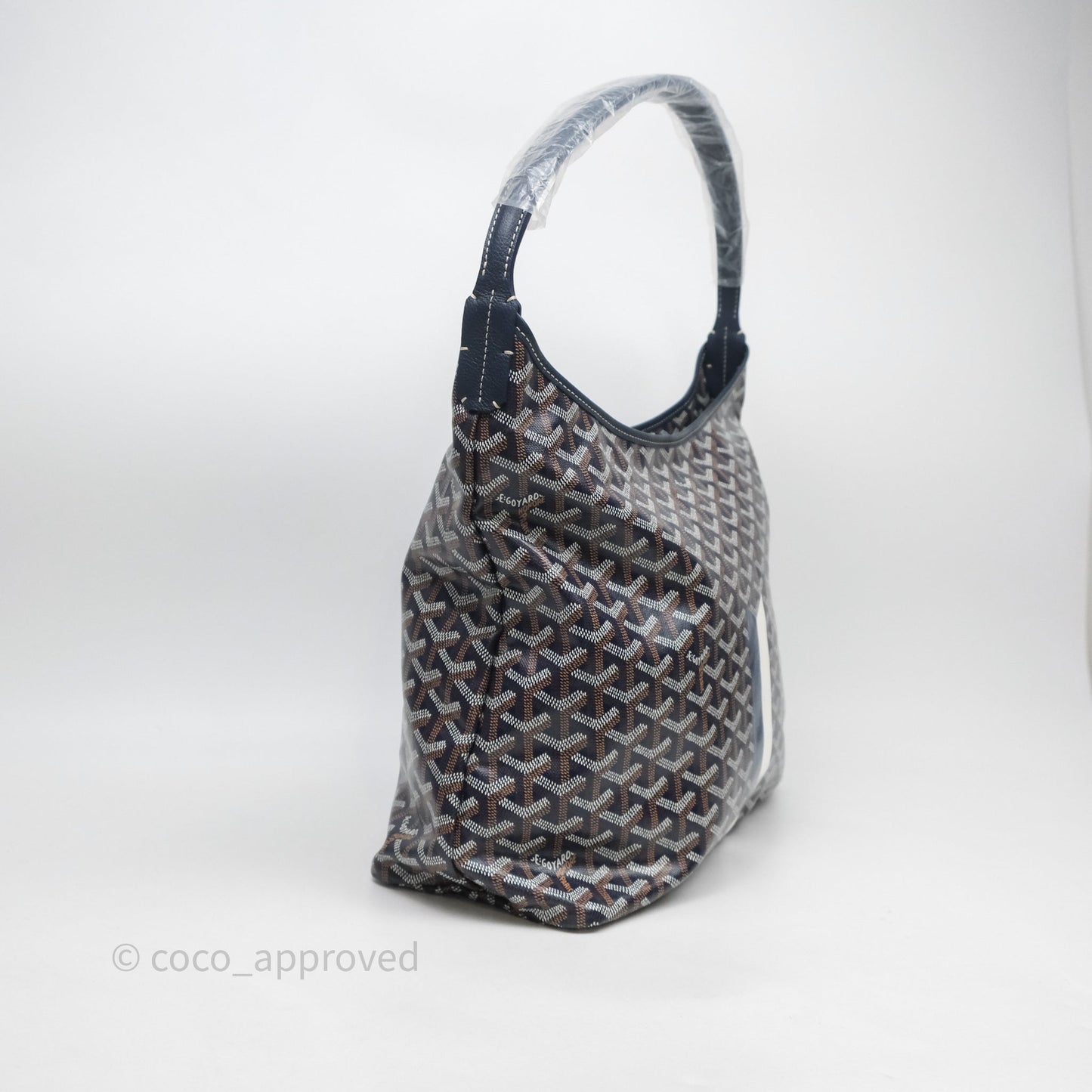 Goyard Bohème Hobo Bag Navy Goyardine Canvas