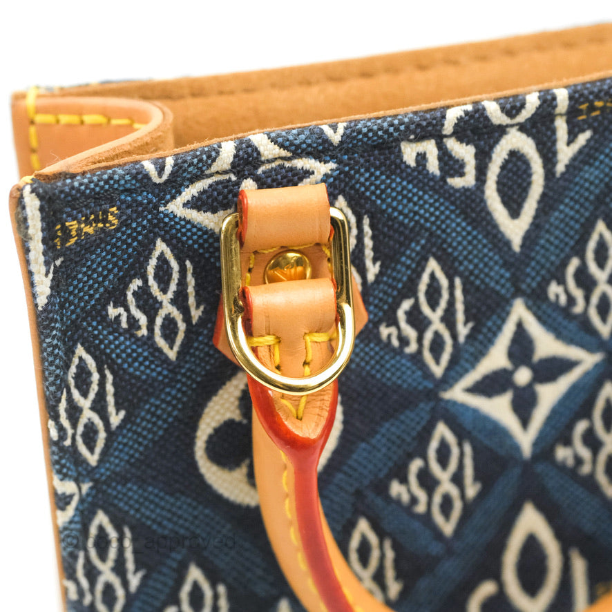 Louis Vuitton Petit Sac Plat Bag Denim Since 1854