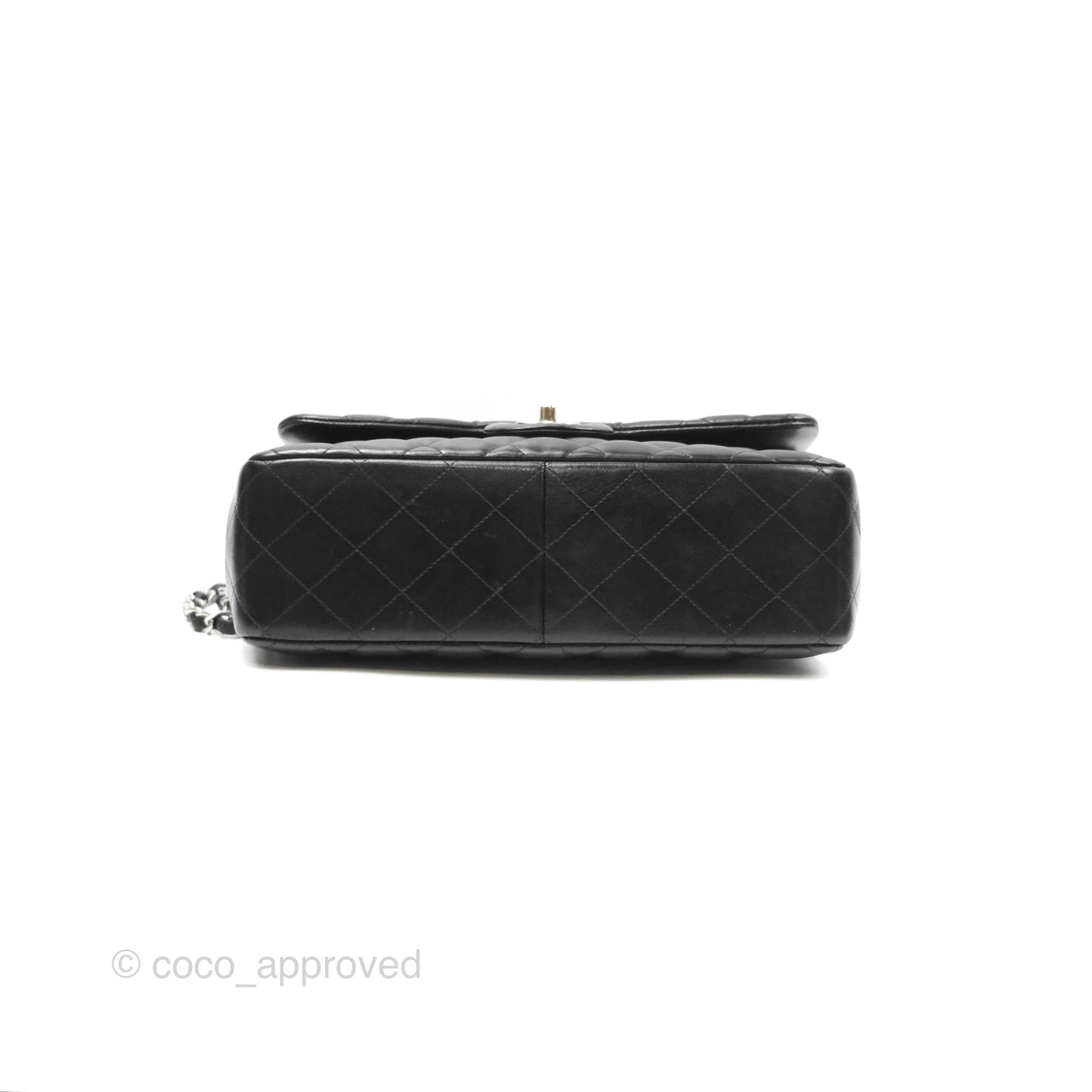 Chanel Jumbo Double Flap Black Lambskin Silver Hardware⁣⁣