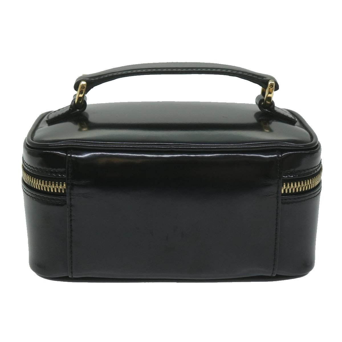 GUCCI Vanity Cosmetic Pouch Patent leather Black 032 1956 0151  63941