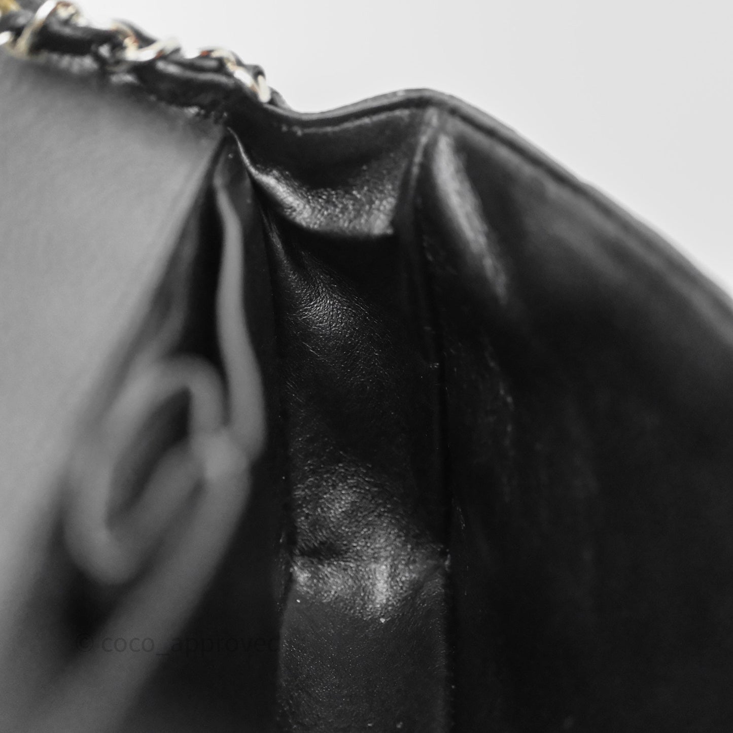 Chanel East West Flap Bag Black Caviar Silver Hardware