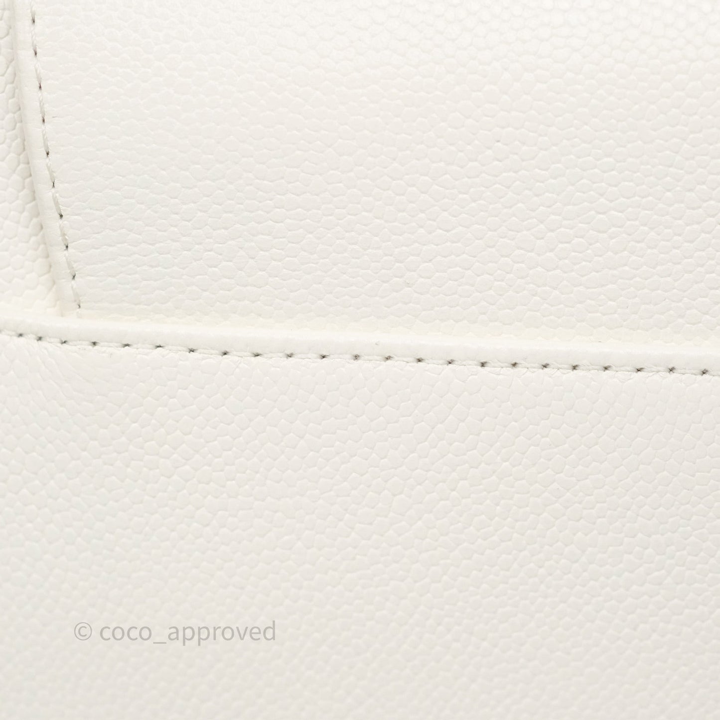 Chanel Quilted Business Affinity Backpack Ivory White Caviar Gold Hardware