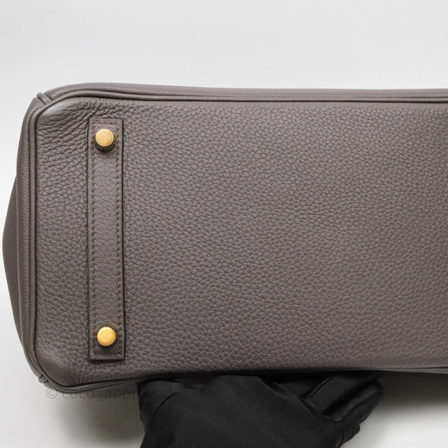 Hermès Birkin 30 Gris Asphalte Togo Gold Hardware