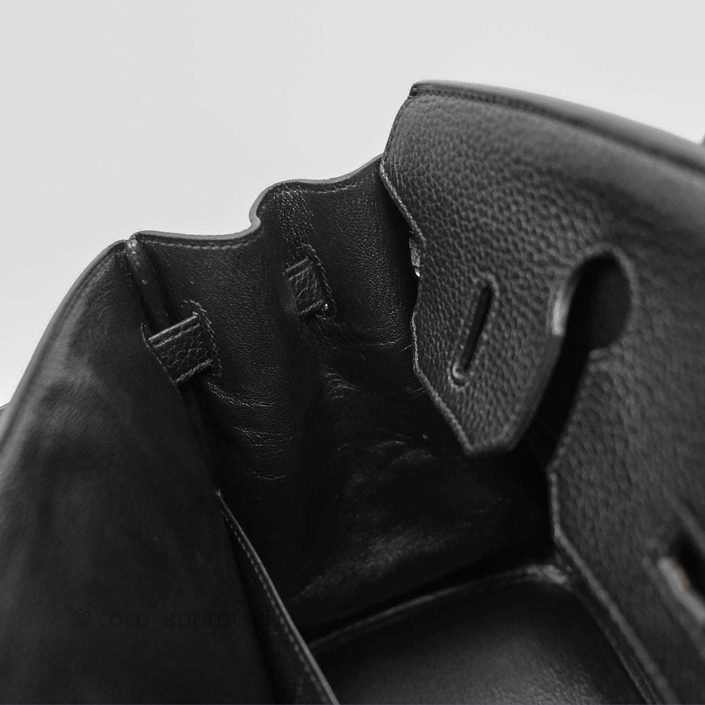 Hermès Birkin 30 Retourne Noir 89 Clemence Gold Hardware