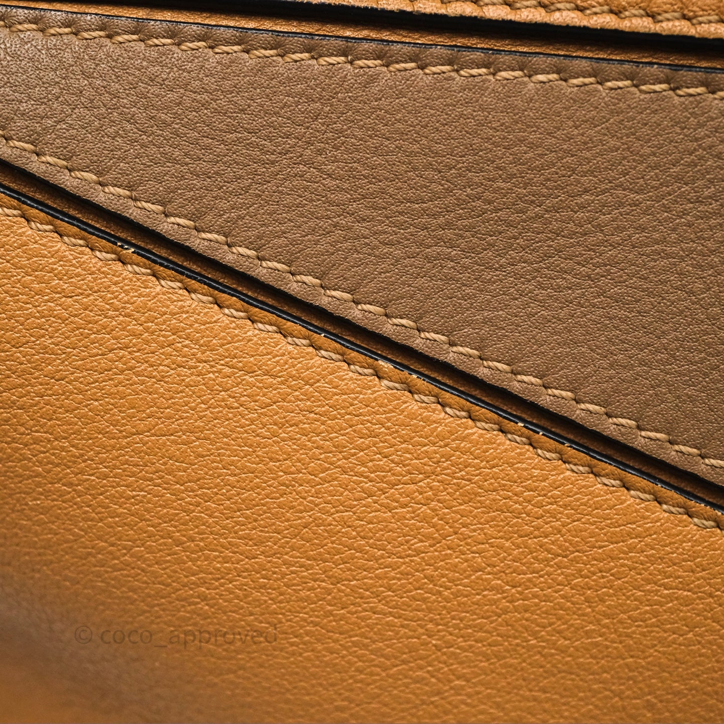 Loewe Small Puzzle Bag Warm Desert & Mink Two Tone Calfskin