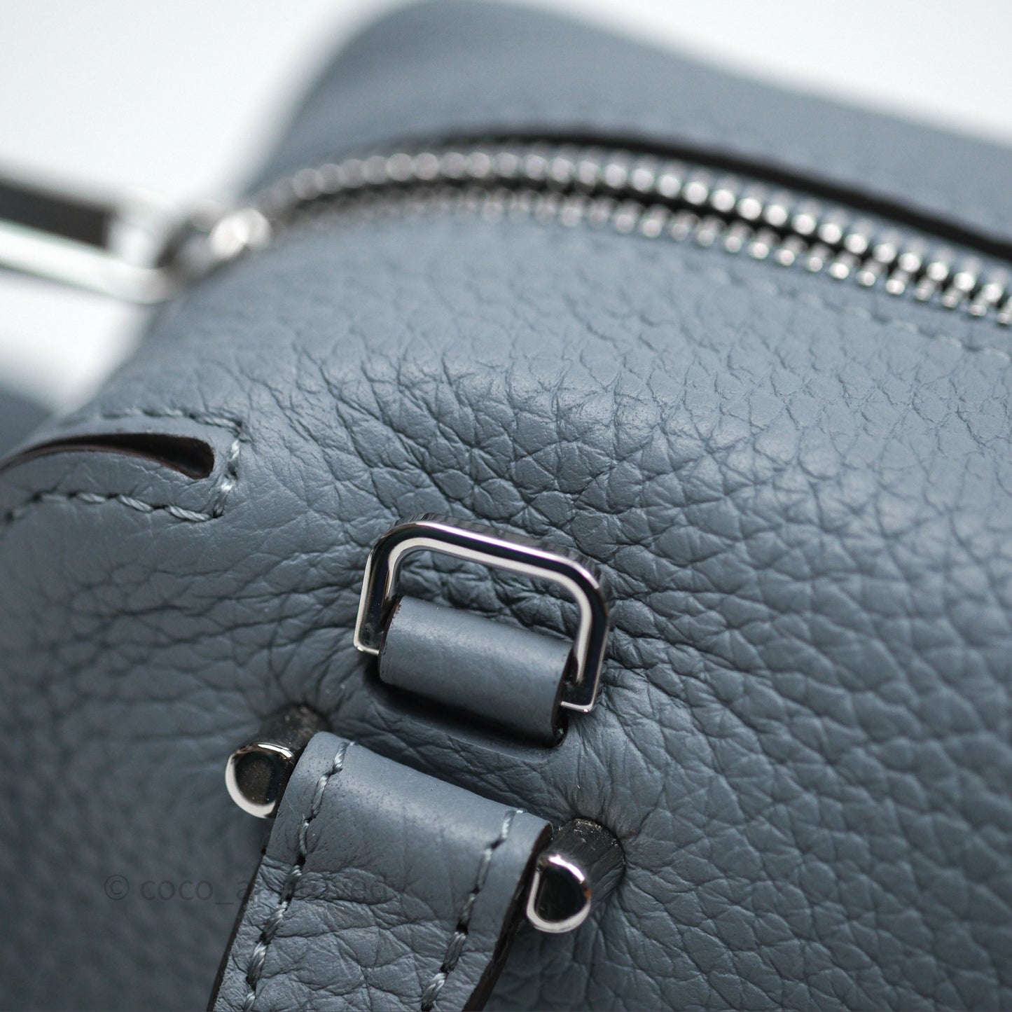 Delvaux Cool Box Nano Taurillon Soft Grained Calfskin Pacific Palladium Hardware