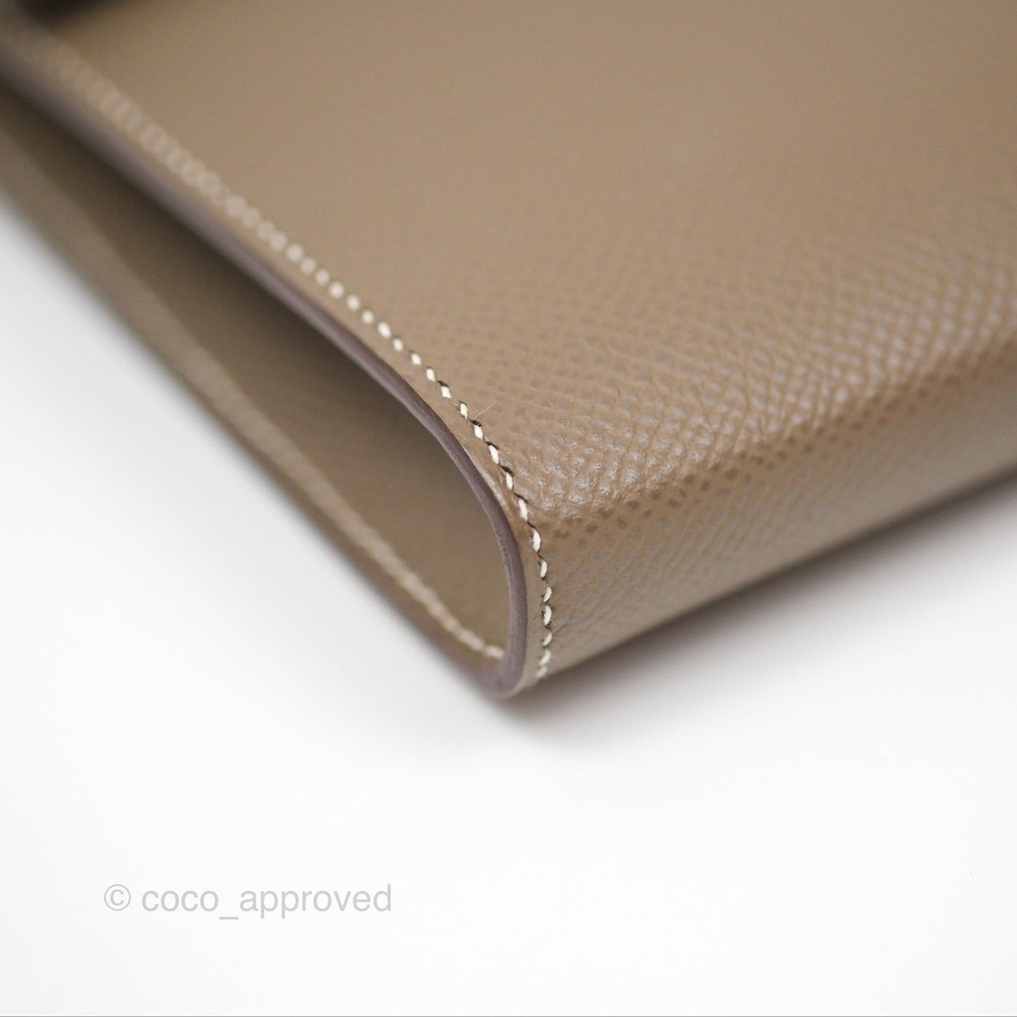 Hermès Clic 16 Wallet Etoupe 18 Epsom Palladium Hardware