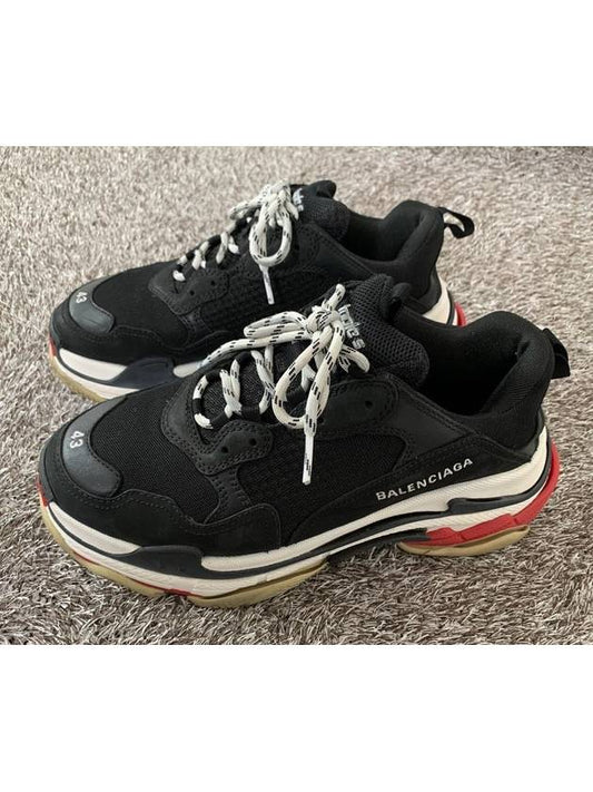 Luxury Bottega Veneta Balenciaga Triple S Multi Bread Black Red 43 280