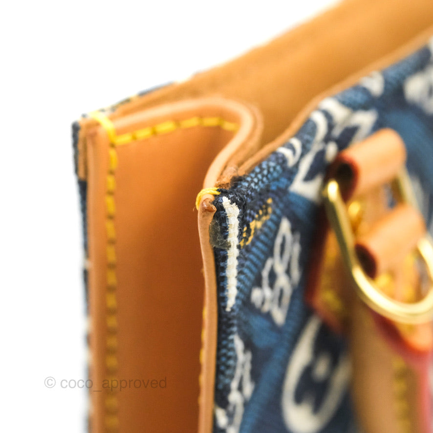 Louis Vuitton Petit Sac Plat Bag Denim Since 1854