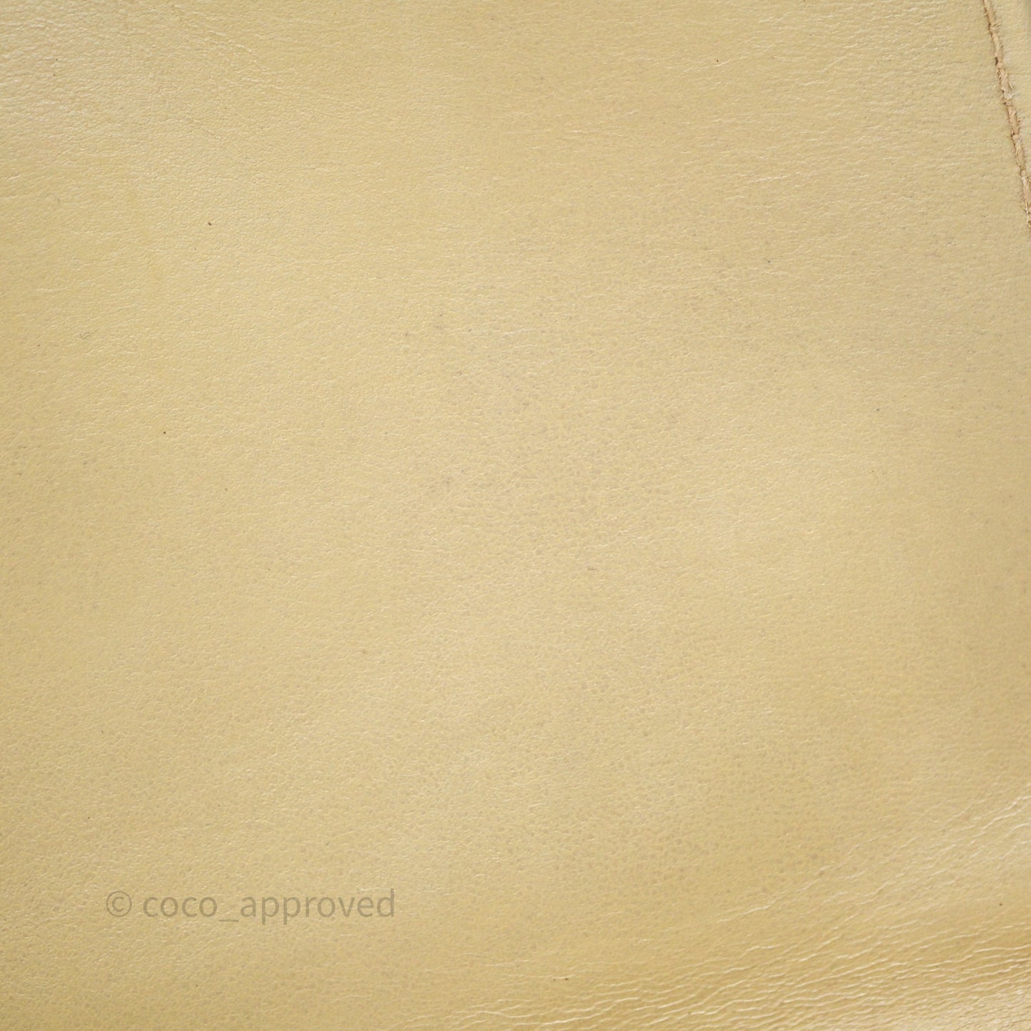 Chanel Vintage CC Flap Bag Beige Lambskin Gold Hardware