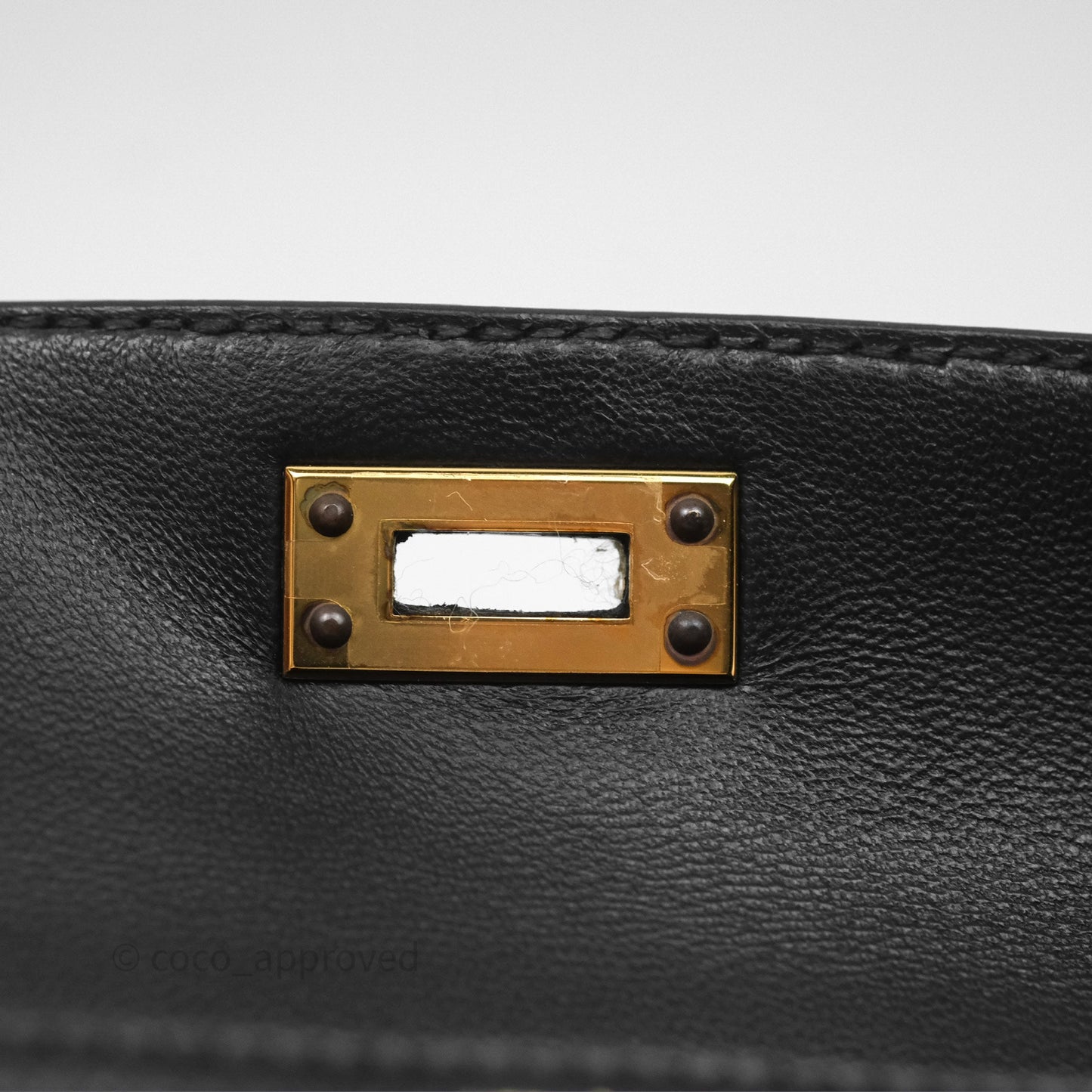 Hermès Mini Kelly II Touch Noir 89 Croc Gold Hardware