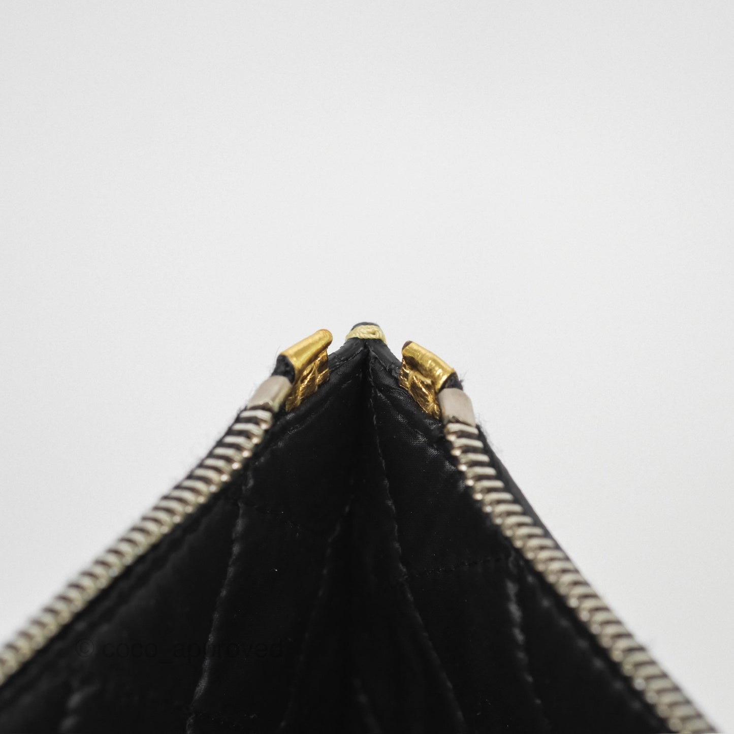Chanel Large Feministe Maize Feminine Pouch Clutch Metallic Gold Crumpled Lambskin