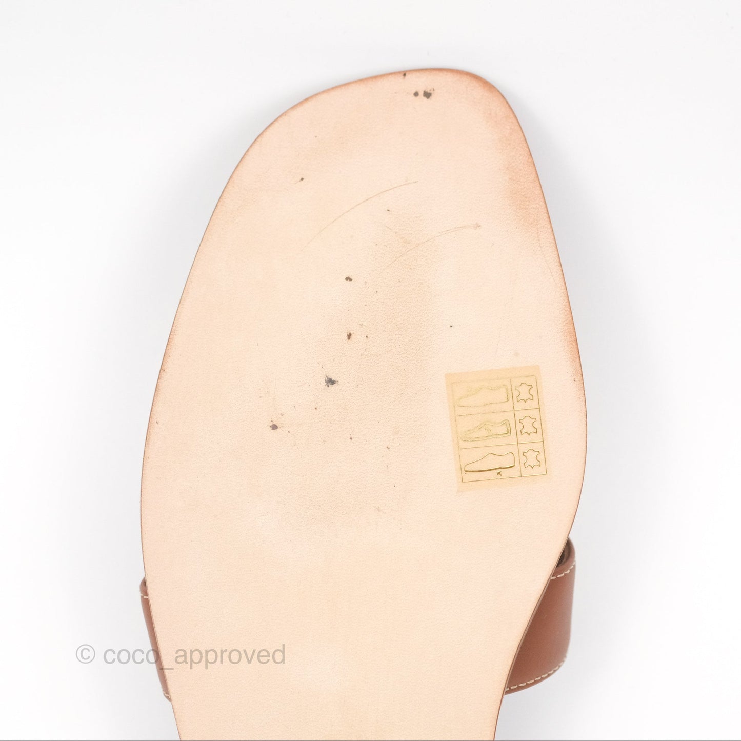 Hermès Oran Sandals in Gold Size 40.5