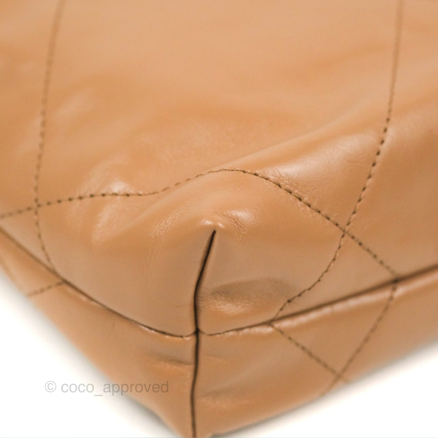 Chanel 22 Mini Bag Beige Shiny Calfskin
