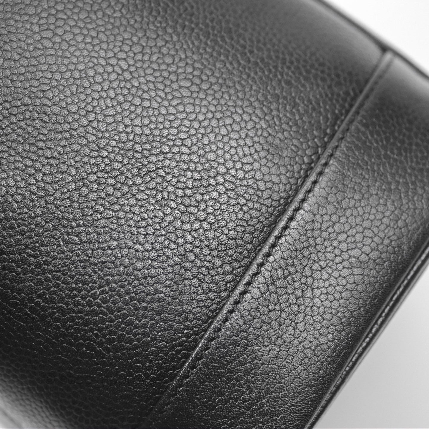 Chanel Vintage Vanity Case Black Caviar Gold Hardware