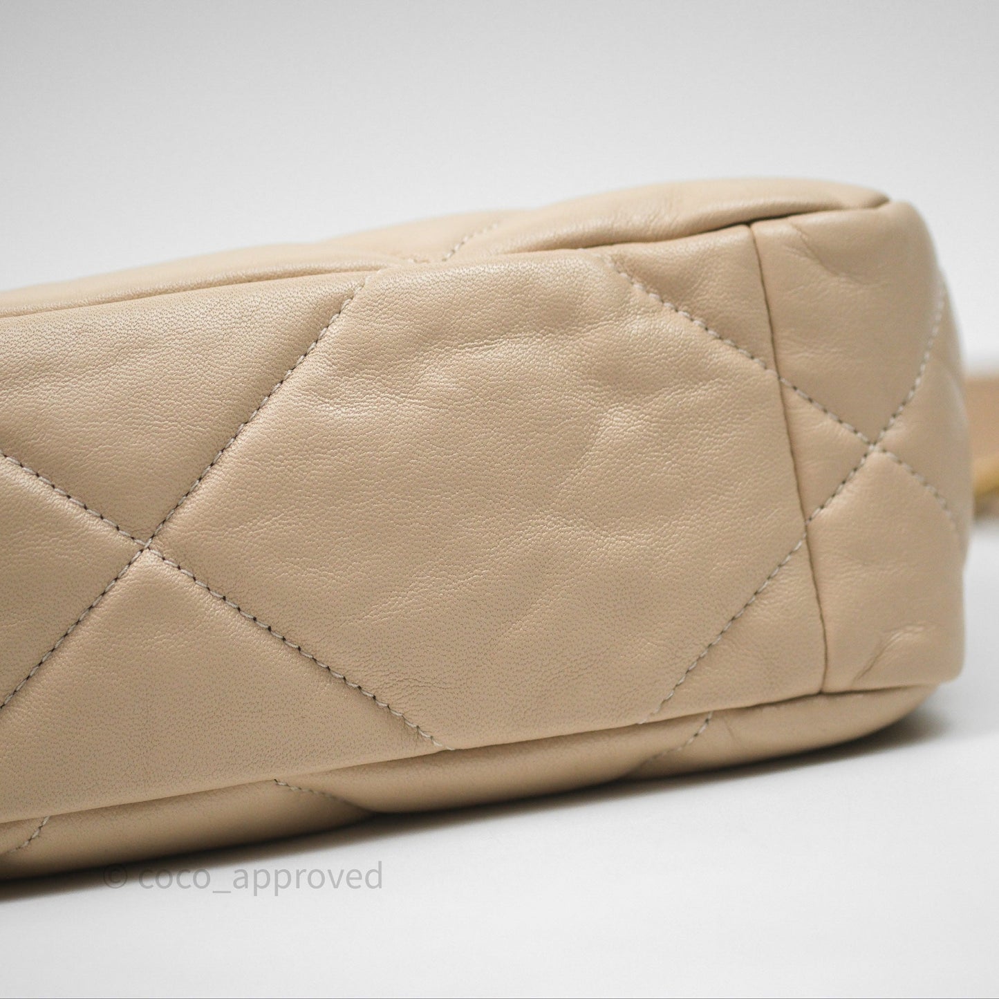 Chanel 19 Small Beige Mixed Hardware