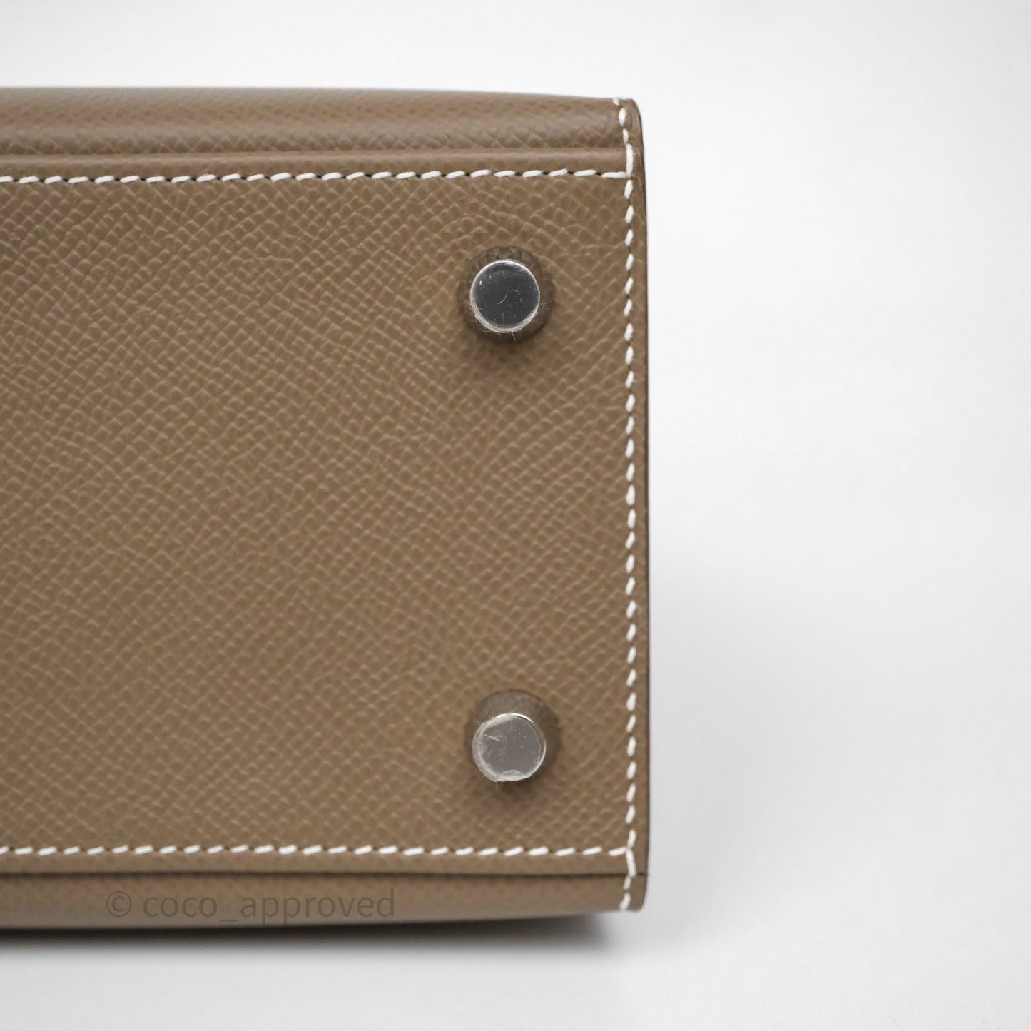 Hermes Kelly 25 Etoupe 18 Palladium Hardware