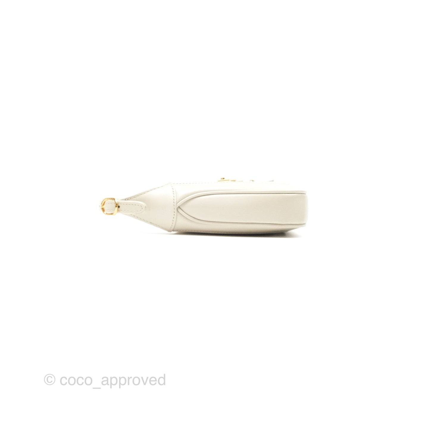 Gucci Jackie 1961 White Mini Shoulder Bag Gold Hardware