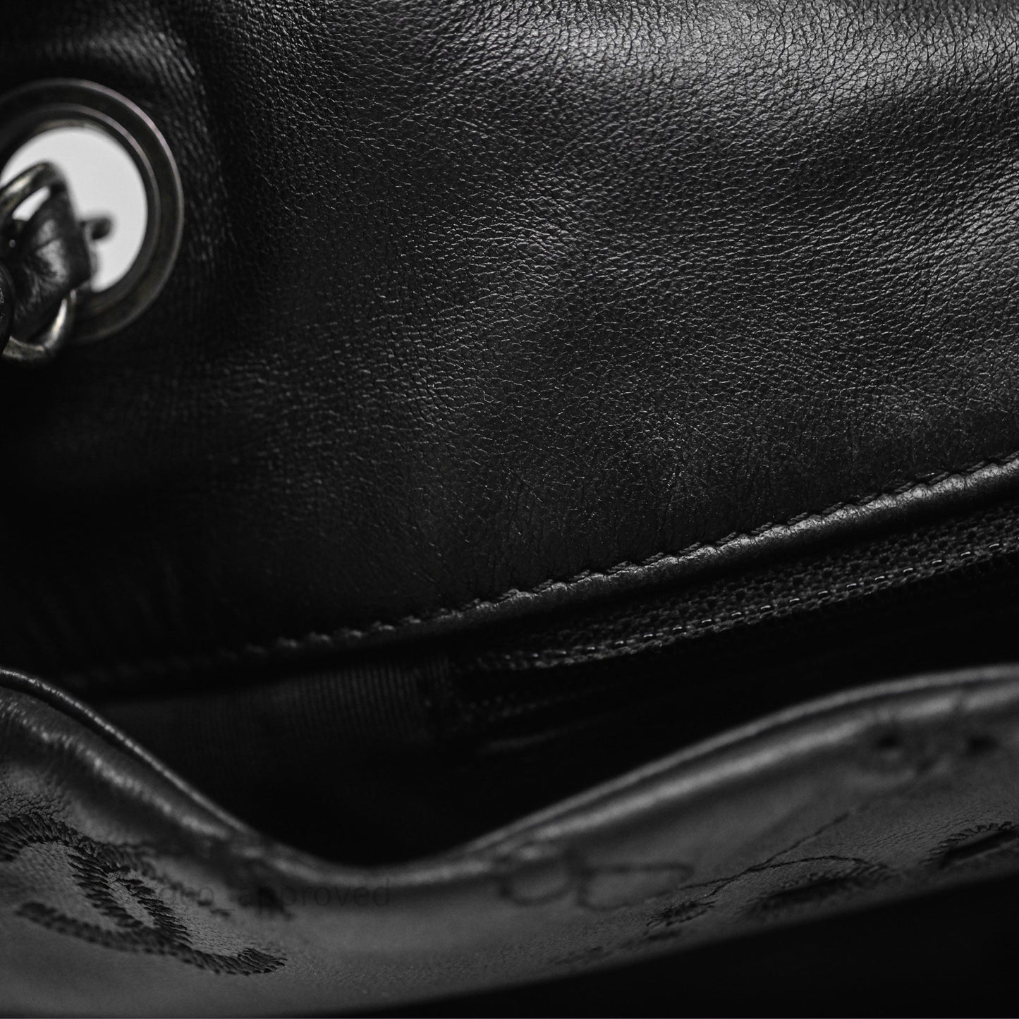 Chanel Embroidered Butterfly Flap Black Lambskin Ruthenium Hardware