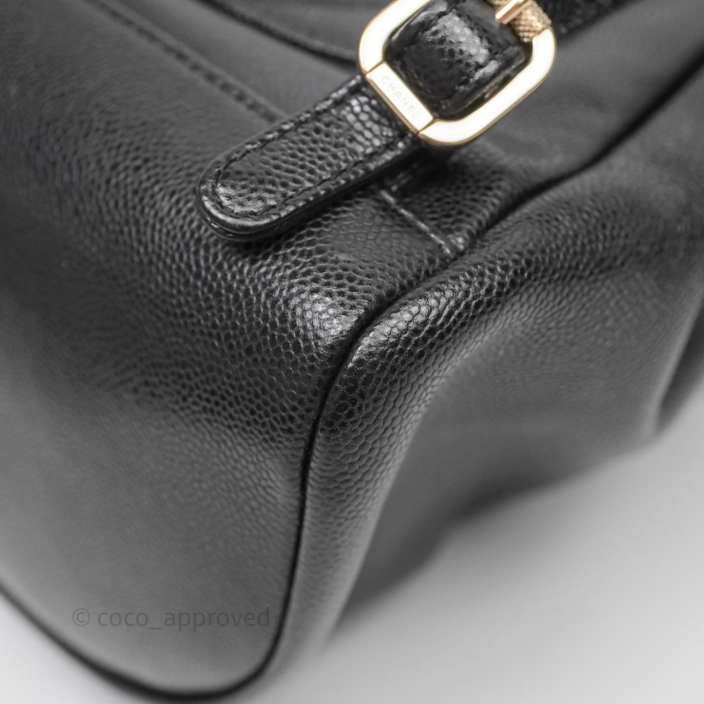 Chanel Quilted Mini Business Affinity Backpack Black Caviar Gold Hardware
