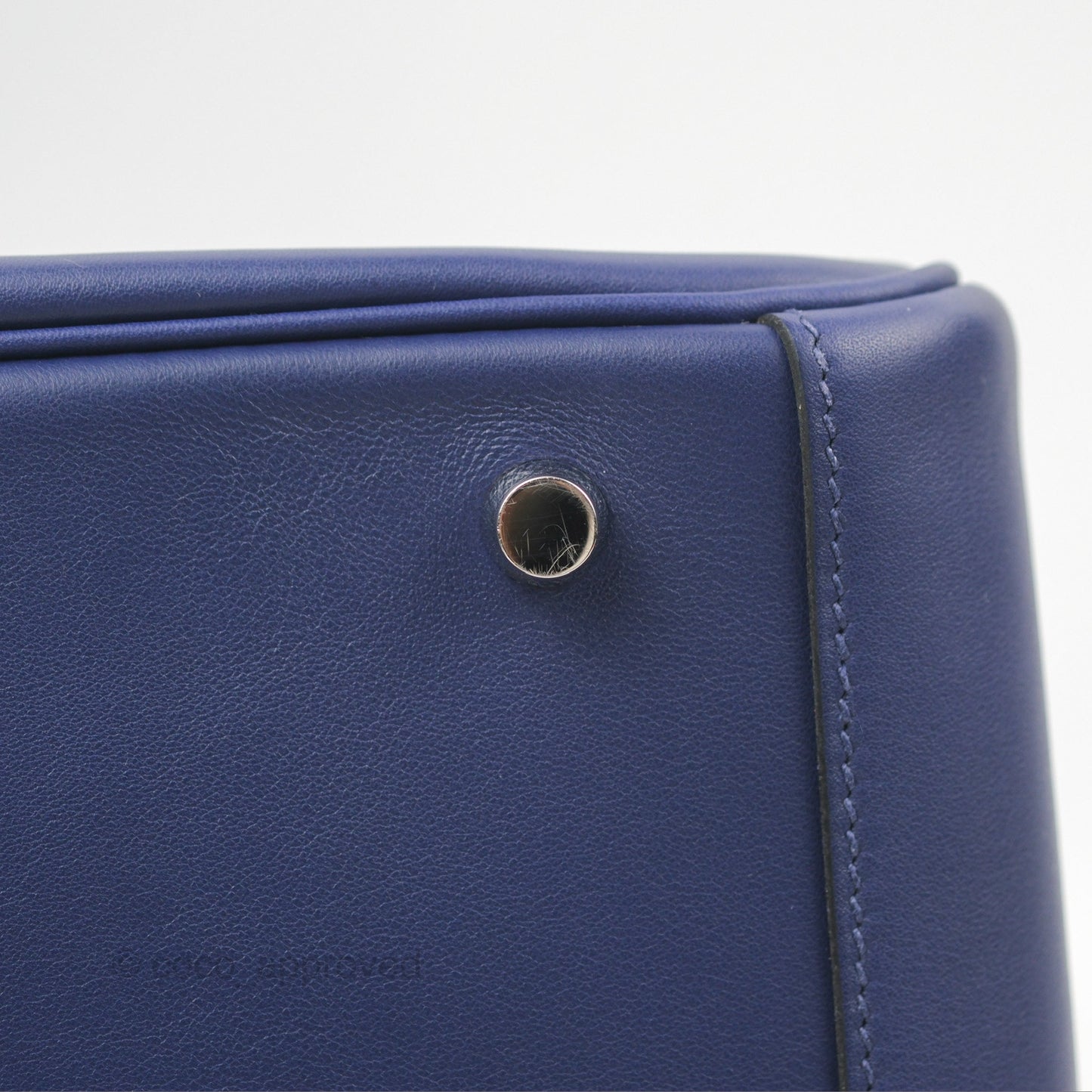 Hermès Lindy Tressage De Cuir 30 Bleu Encre/Brique/Black Swift Palladium Hardware