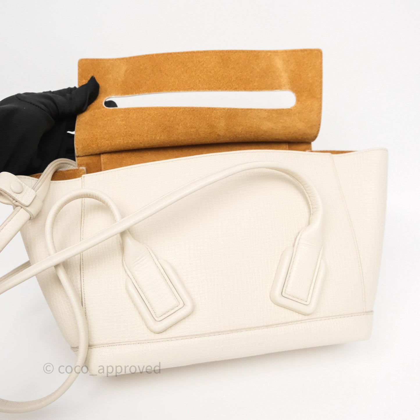 Bottega Veneta Small Arco Plaster Grainy Calfskin