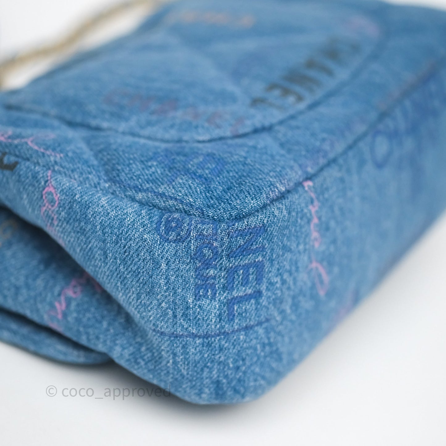 Chanel Small Denim Mood Flap Quilted Blue Multicolor