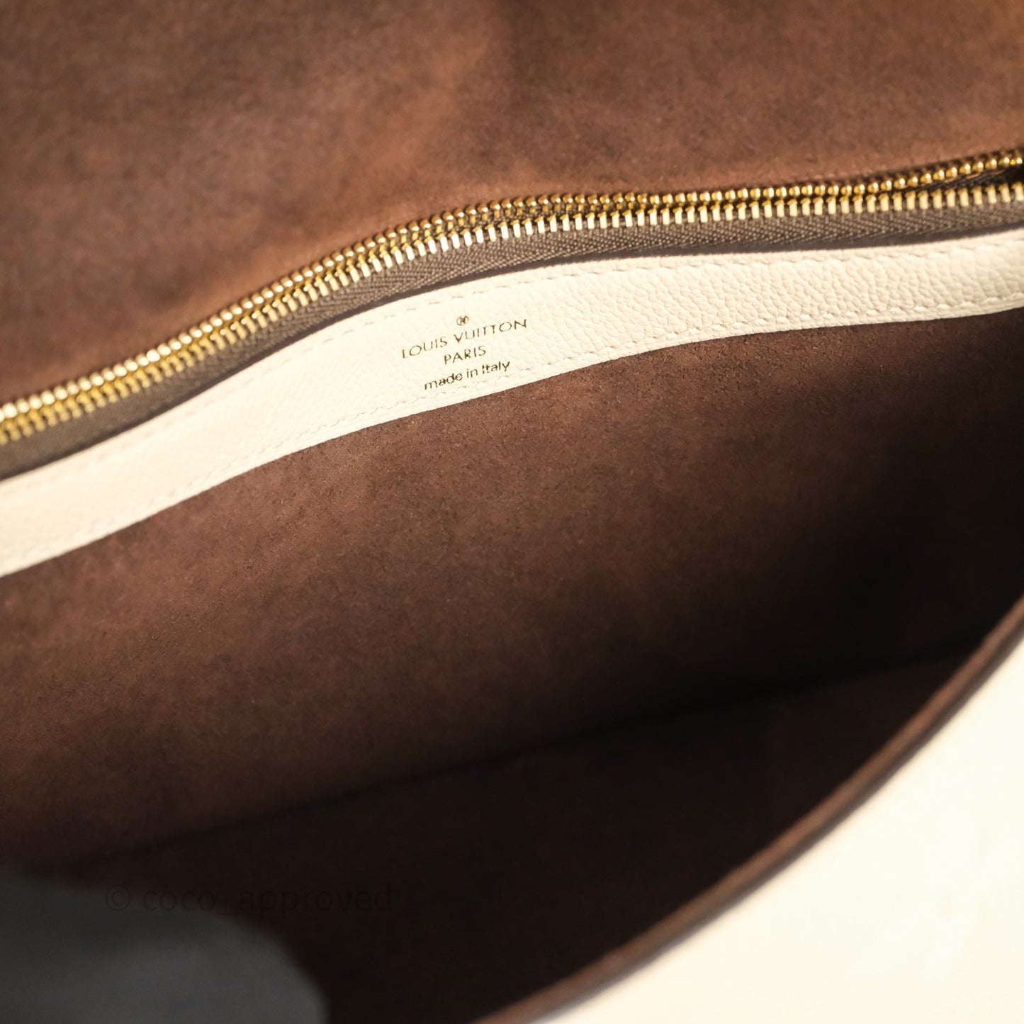 Louis Vuitton Diane Crème Beige Monogram Empreinte Leather