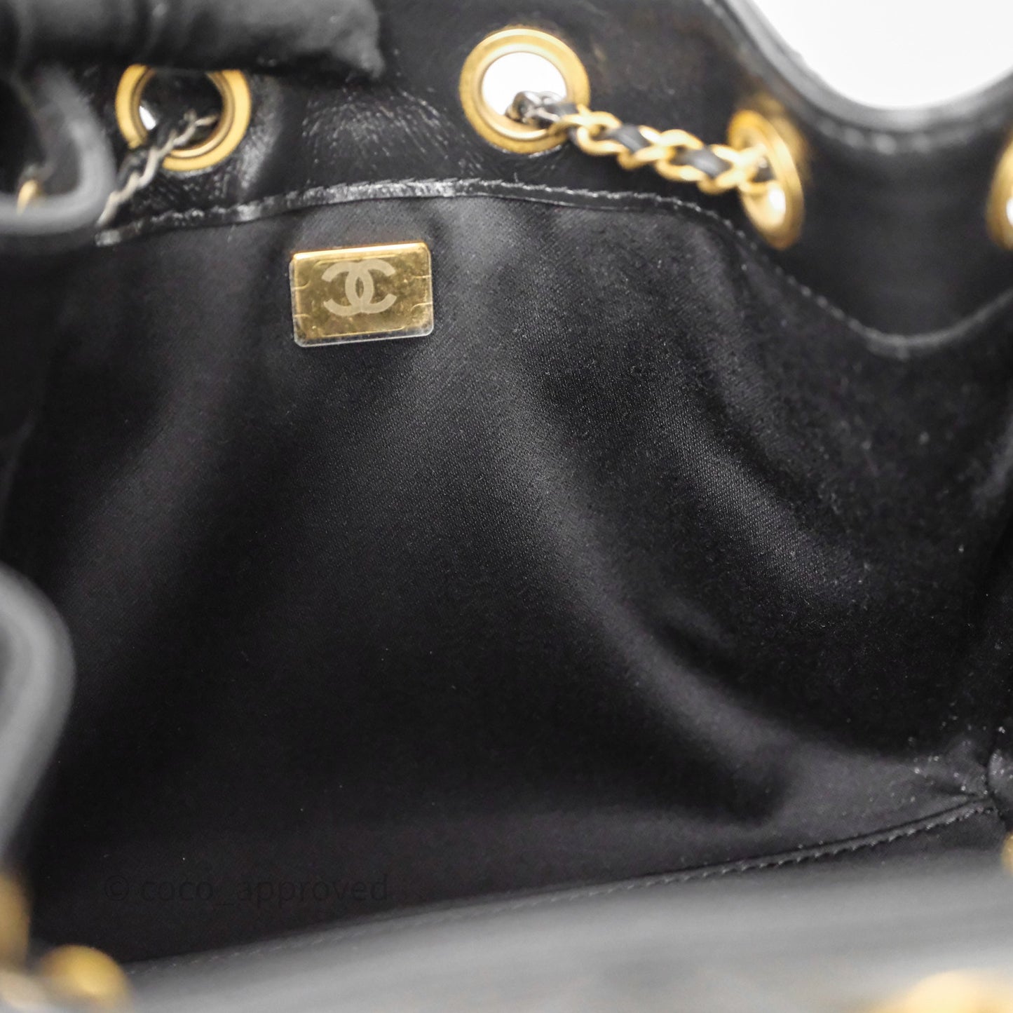 Chanel Mini 25 Black Bag Calfskin Mixed Hardware