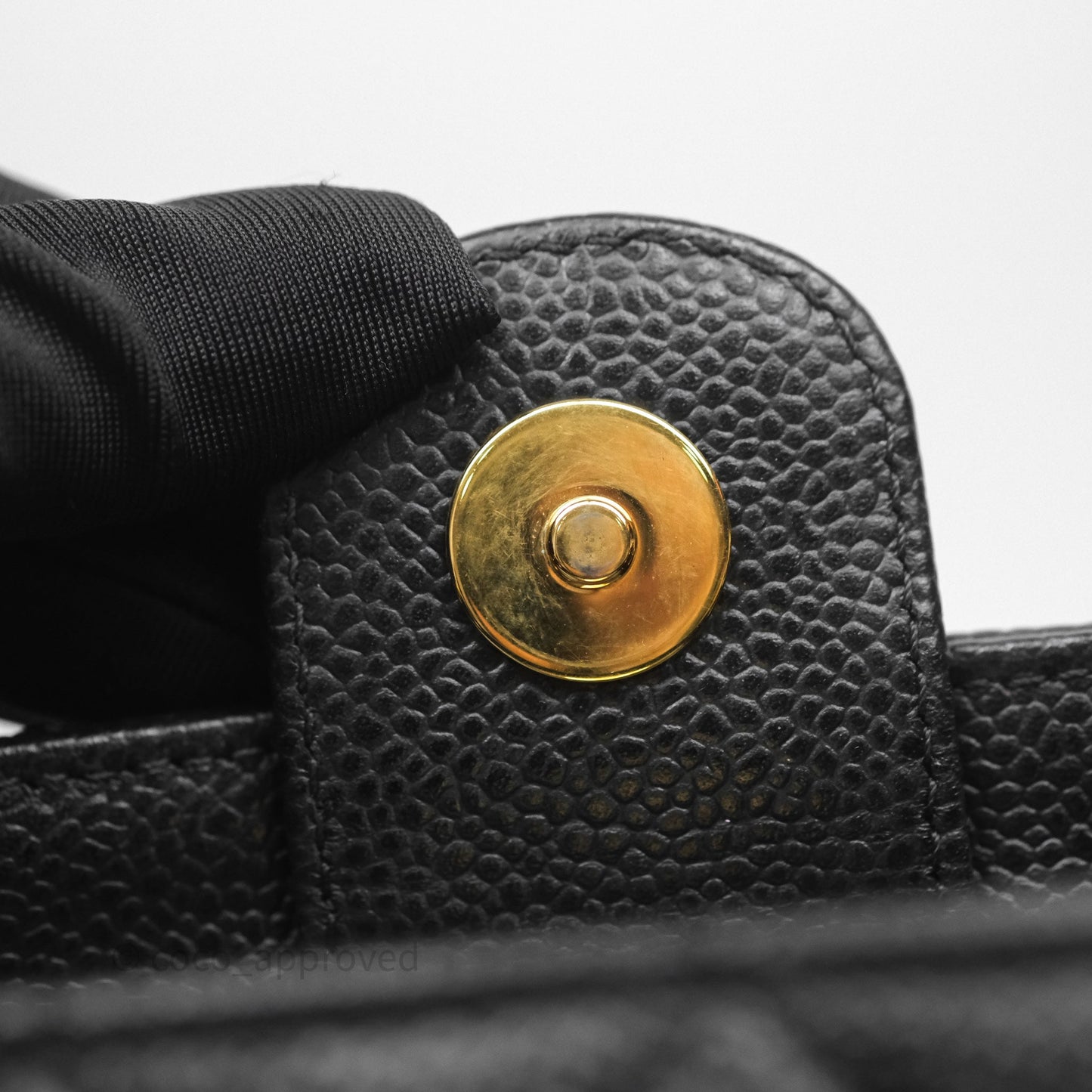 Chanel Vertical GST Black Caviar Gold Hardware