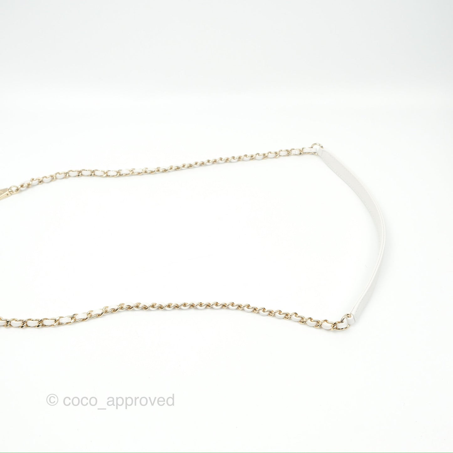 Chanel Small Quilted Coco Handle White Caviar Gold Hardware