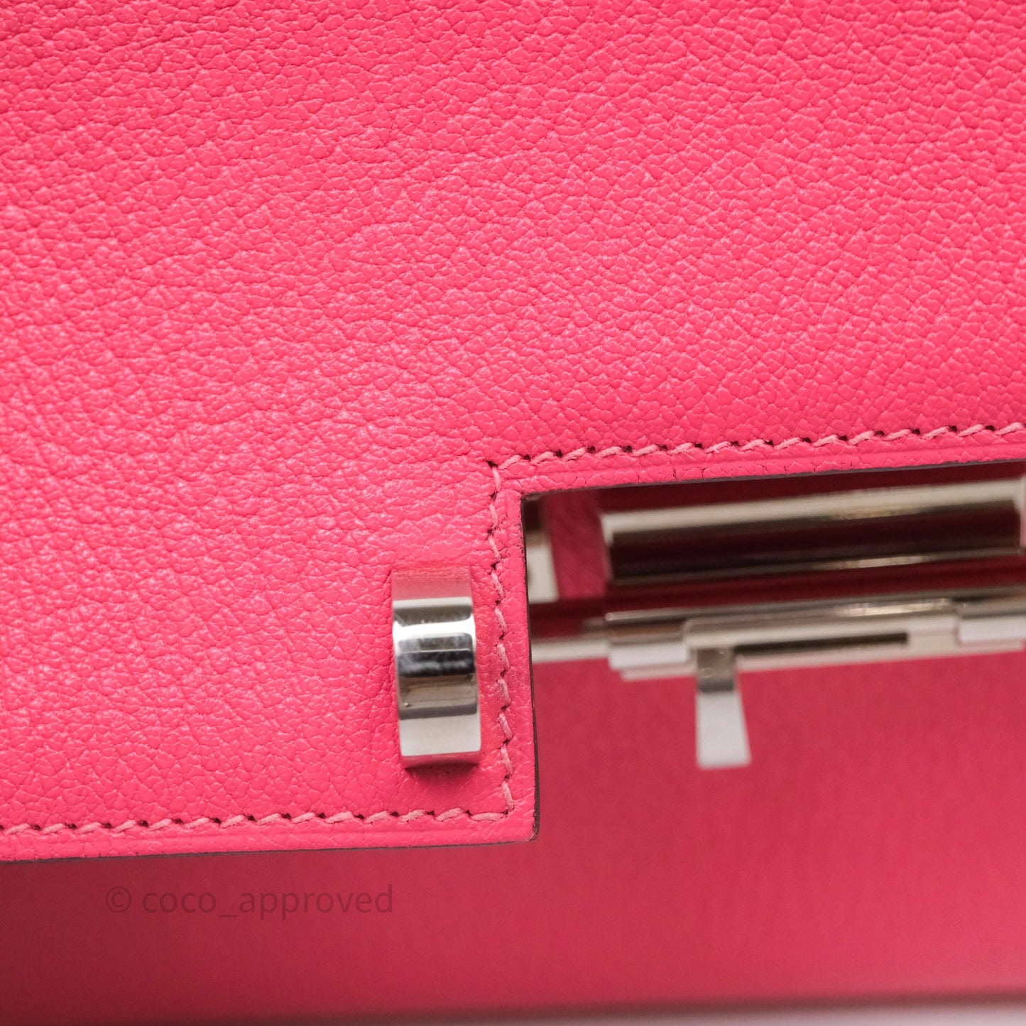 Hermès Mini Verrou Chaine Bag Rose Lipstick U5 Chevre Mysore Palladium Hardware