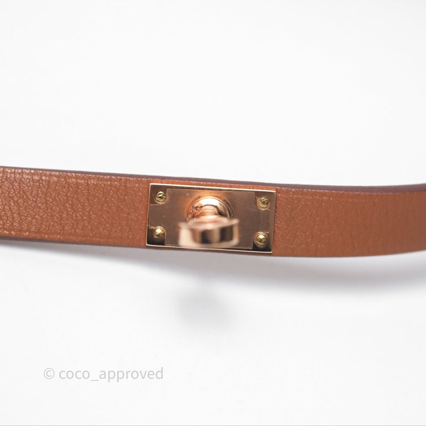 Hermès Kelly Double Tour Bracelet Gold Swift Gold Hardware